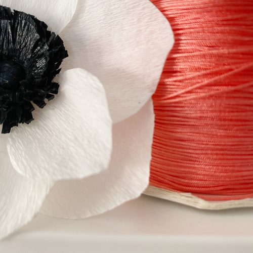Fil de Jade "Corail Fluo"