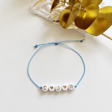 Bracelet « Homme » + Initiale (Coloris aux choix)