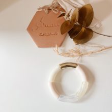 Bracelet « Mia » (Or & Beige)
