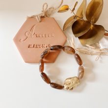 Bracelet « Sidonie » (Chocolat)