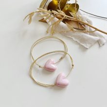 Bracelet Matchy – Matchy «Coeur Rose» (X2)