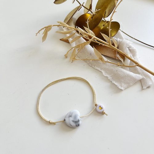 Bracelet "Little Coeur"(Marbré)