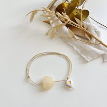 Bracelet « Little Coeur » (Beige)