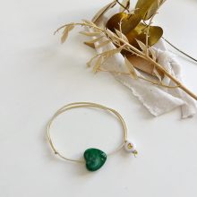 Bracelet « Little Coeur »(Vert)