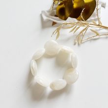 Bracelet « Suzie » (Blanc- Poignet Fin)