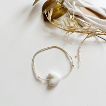 Bracelet «Coeur» (Coloris cordon aux choix)