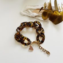 Bracelet « Big Maillon » (Motif Marron)