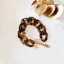 Bracelet « Big Maillon » (Motif Marron)