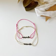 Bracelet « Amour » (Cordon aux choix)