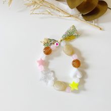 Bracelet « Lison » (Liberty Jaune & Vert)