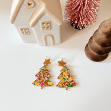 Boucles d’Oreilles « Mon Beau Sapin » (Doré)