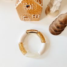 Bracelet « Mia » (Paillette Dorée)