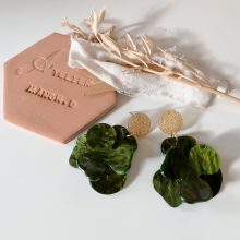 Boucles d’Oreilles « Rosa » (Vert)