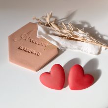 Boucles d’Oreilles « Big Coeur » (Bordeaux)
