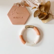 Bracelet «Mia » (Or & Terracotta)