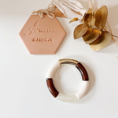 Bracelet "Mia" (Or & Marron)