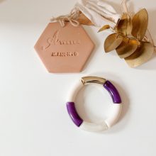 Bracelet « Mia » (Or & Violet)
