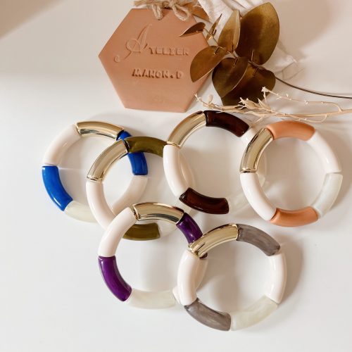 Bracelet "Mia" (Or & Marron) – Image 2
