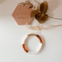 Bracelet « Pia » (Or & Marron Transparent)