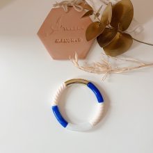 Bracelet « Pia » (Or & Bleu électrique)