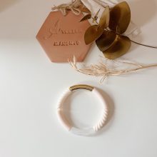 Bracelet « Pia » (Or & Beige)
