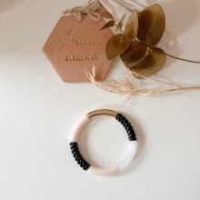 Bracelet « Pia » (Or, & Noir)