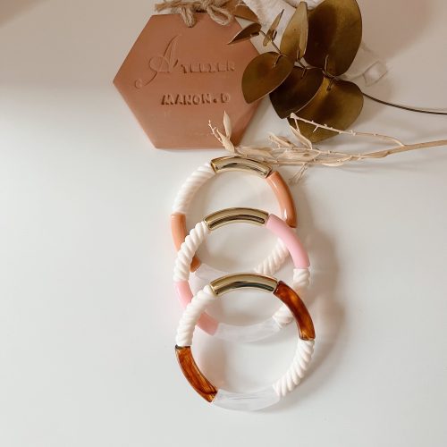 Bracelet « Pia » (Or & Terracotta) – Image 2
