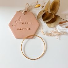 L’intemporel « Jonc » (Acier inoxydable doré)