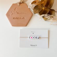 Bracelet à composer + Coeur Rose