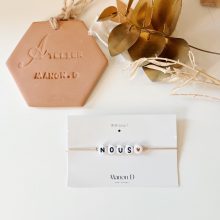 Bracelet à Composer + Coeur Doré