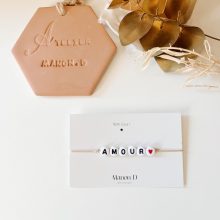 Bracelet à composer + Coeur Rouge