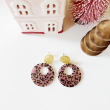 Boucles d’Oreilles « Leolya » (Rose)