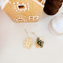Boucles d’Oreilles « Créoles – Gingerbread »