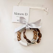 Duo De Bracelets : « Mia » & « Sidonie » – Paillette Argentée