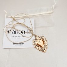 Collier « Grigri Ex-Voto XL » (Cordon Doré Lurex )