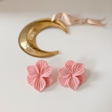 Boucles d’Oreilles « Floriane » (Rose)