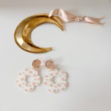 Boucles d’Oreilles « Florina » (Blanc)