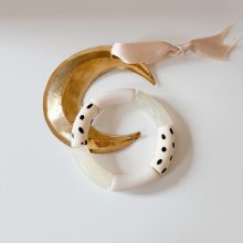 Bracelet « Mia » (Pois & Beige)