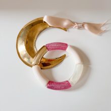 Bracelet « Mia » (Or &Paillette Rose)