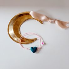 Bracelet « Coeur Porcelaine » (Vert)