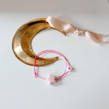 Bracelet « Etoile Porcelaine » (Rose)
