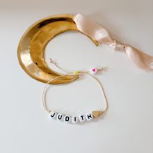 Bracelet «Prénom aux choix» (Lien Beige)