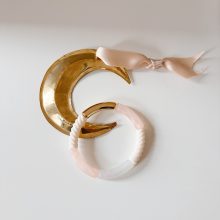 Bracelet « Pia » (Doré & Pêche Rose)