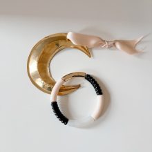 Bracelet « Pia » (Or & Noir)