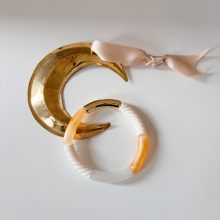 Bracelet «Pia» (Or & Orange Brillant)