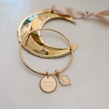 Jonc « Médaille Torsadée » (Religieuse Blanche)