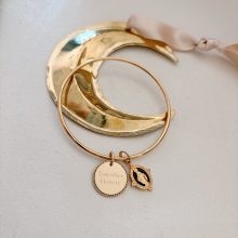 Jonc « Médaille Torsadée » (Religieuse Noire)