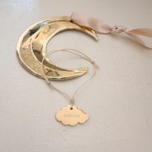 Bracelet « Médaille Nuage » (Gravure aux choix)