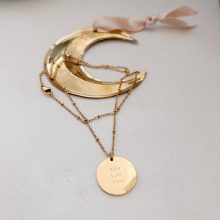 Collier «Médaille Ronde» (gravure aux choix)