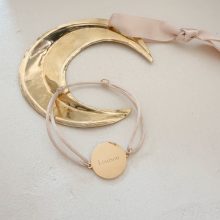 Bracelet «Médaille Connecteur » (Gravure aux choix- 4 Coloris)